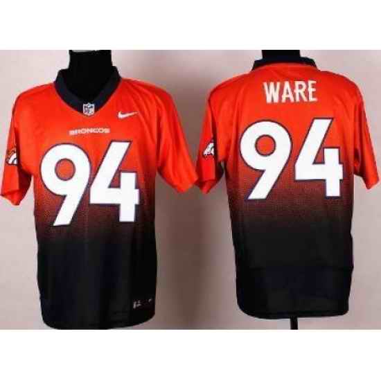 Nike Denver Broncos 94 DeMarcus Ware Orange Blue Elite Drift Fashion II NFL Jersey